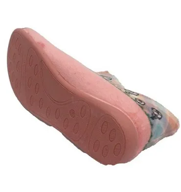 Zapatilla mujer tipo bota tobillera ovejita Calzamur en salmón