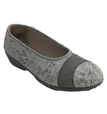 Zapatilla mujer tipo salón Nevada en gris