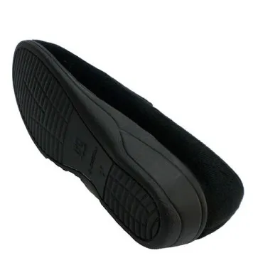 Zapatilla mujer tipo zapato estampado jaspeado Doctor Cutillas en negro