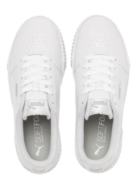 zapatilla puma carina p blanco mujer