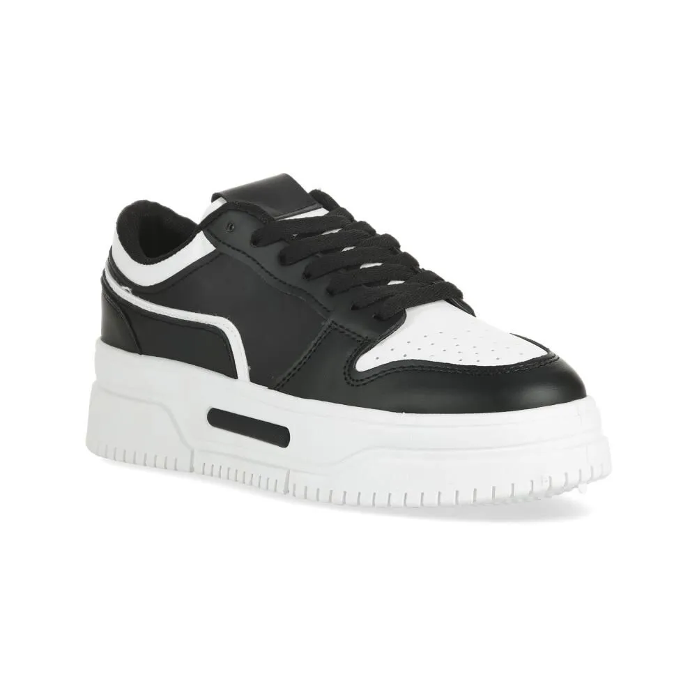 Zapatilla Urbana Mujer Sormani Negro/Blanco