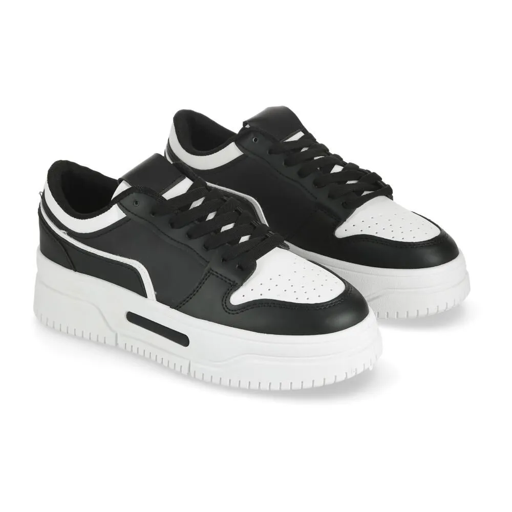 Zapatilla Urbana Mujer Sormani Negro/Blanco
