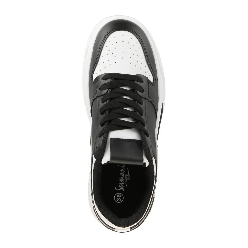 Zapatilla Urbana Mujer Sormani Negro/Blanco
