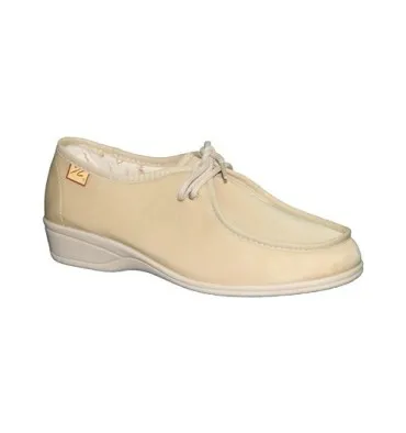Zapatillas cordones pies muy delicados Doctor Cutillas en beig