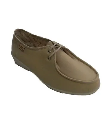 Zapatillas cordones pies muy delicados Doctor Cutillas en beig