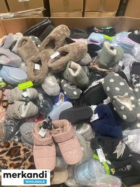 Zapatillas de casa para hombre, mujer y niños de un conocido minorista del Reino Unido