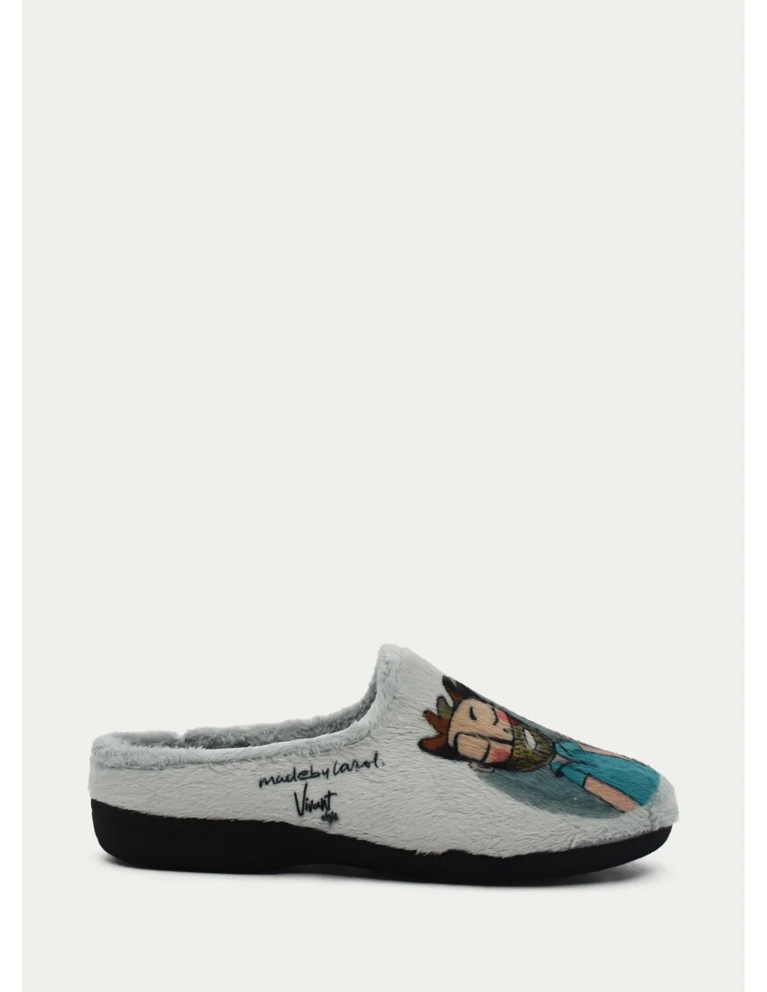 ZAPATILLAS DE CASA VIVANT 212000 GRIS CLARO 