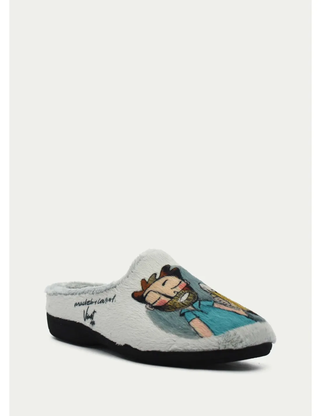 ZAPATILLAS DE CASA VIVANT 212000 GRIS CLARO 