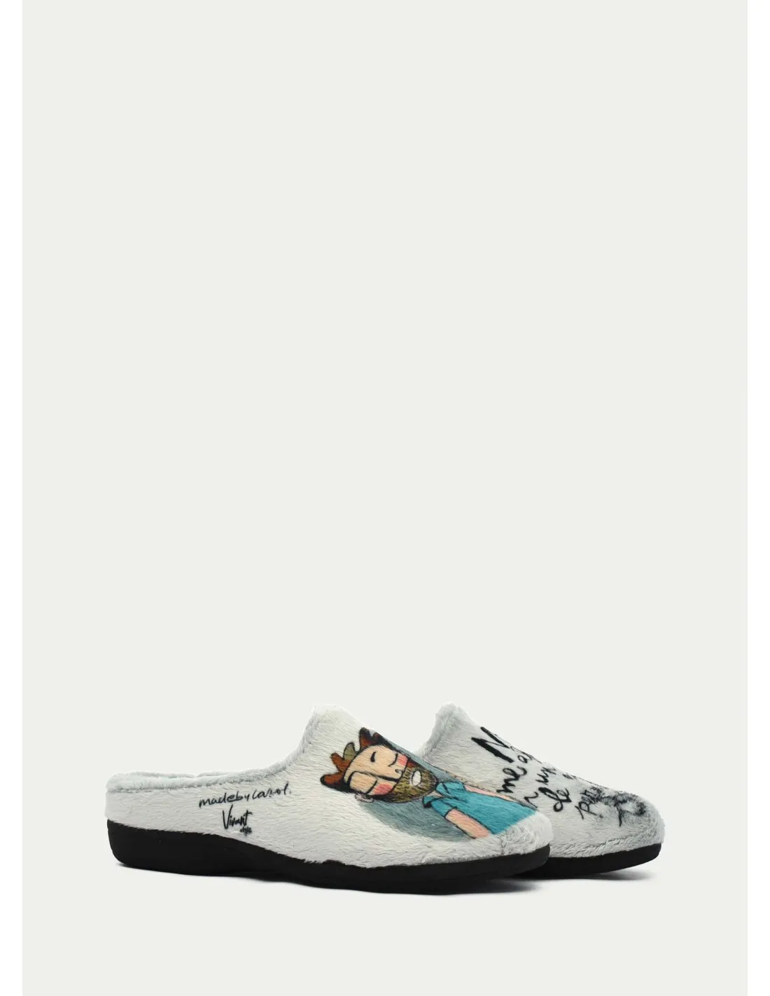 ZAPATILLAS DE CASA VIVANT 212000 GRIS CLARO 