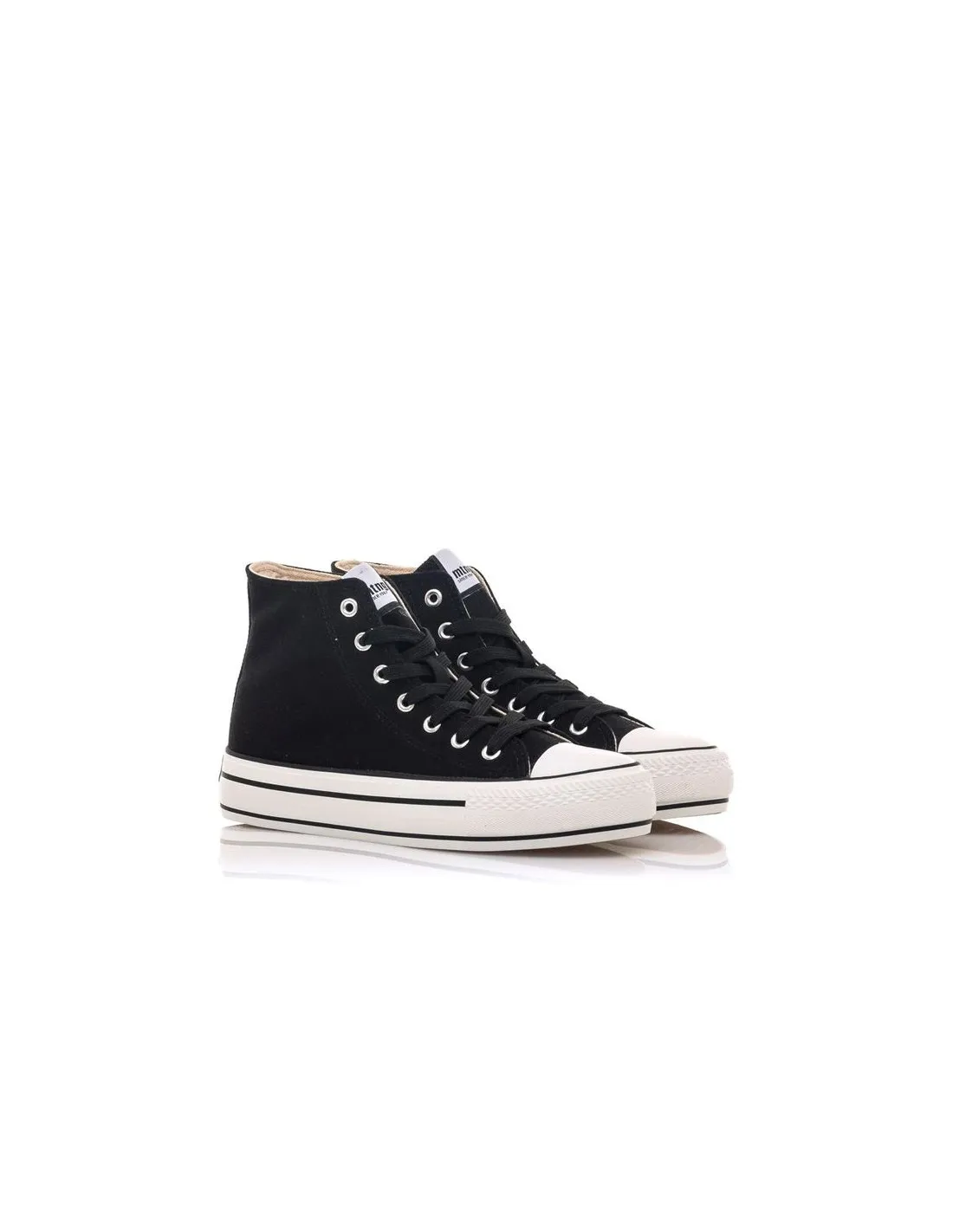 ZAPATILLAS MUSTANG BIGGERX CANVAS NEGRO MUJER
