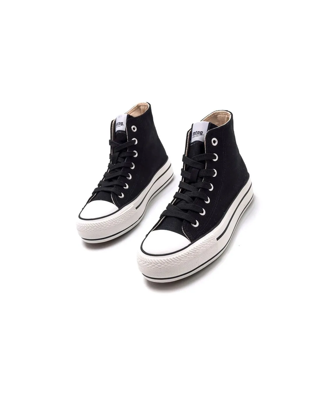 ZAPATILLAS MUSTANG BIGGERX CANVAS NEGRO MUJER