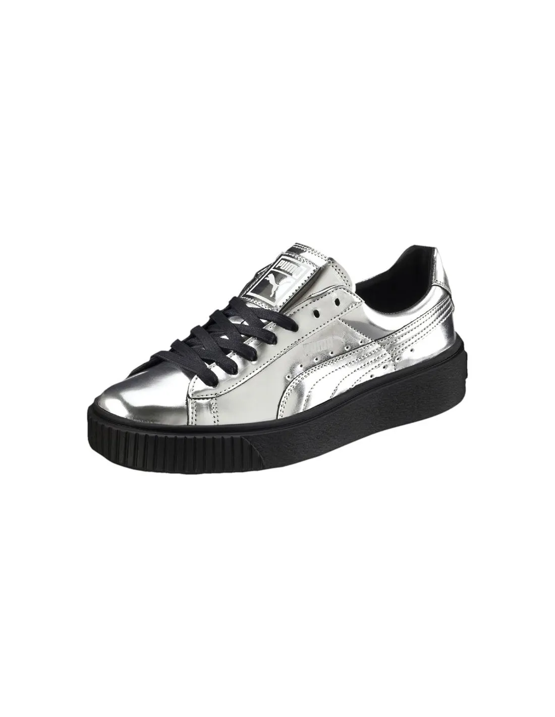 Zapatillas Puma Sportswear Basket Platform Metallic Mujer