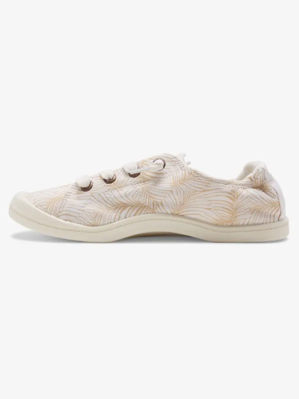 Zapatillas ROXY con cordones textiles para Mujer Bayshore BEIGE/WHITE (bw0) Ref. ARJS600418 Blancas/beig tropical