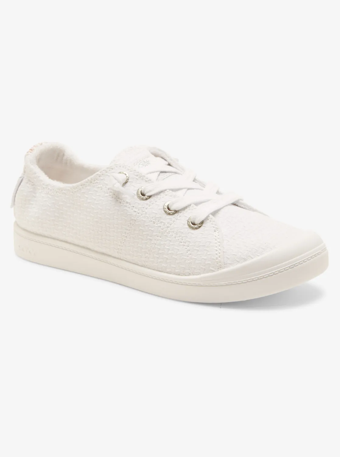 Zapatillas ROXY con cordones textiles para Mujer Bayshore plus WHITE (wht)) Ref. ARJS600507 Blanco