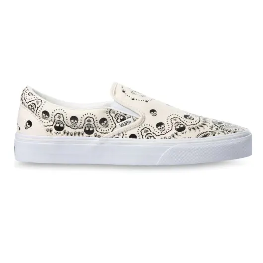 ZAPATILLAS VANS CLASSIC SLIPON BANDANA CLASSIC WHITE BLACK