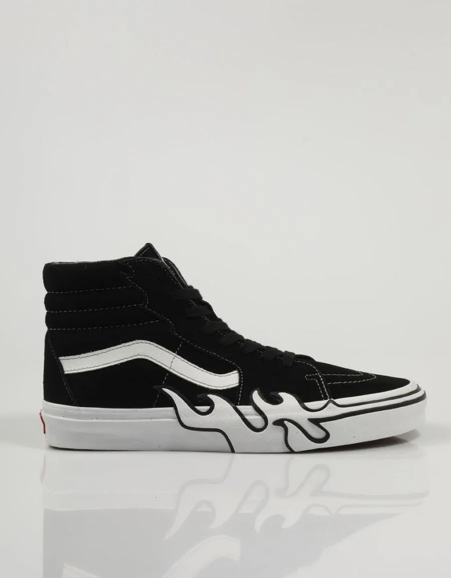  zapatillas VANS Sk8 Hi Flame en Negro 82024