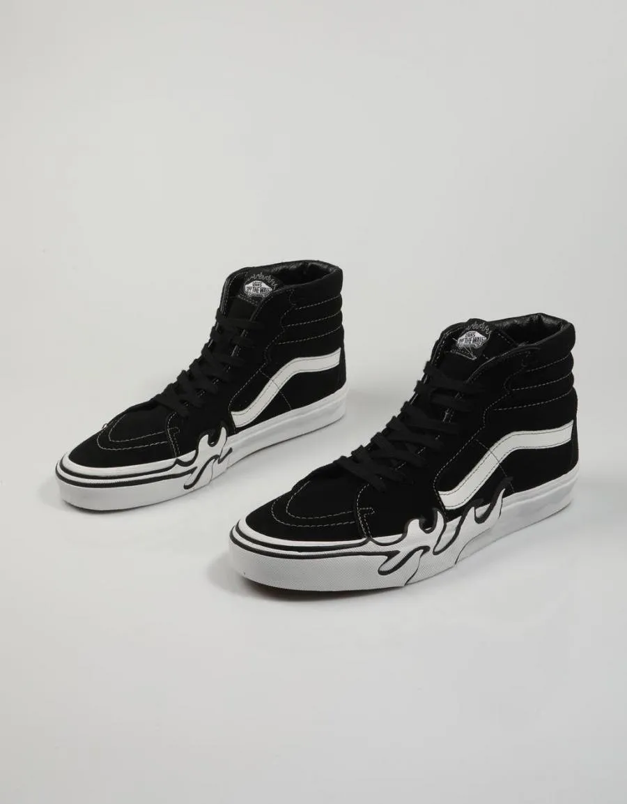  zapatillas VANS Sk8 Hi Flame en Negro 82024