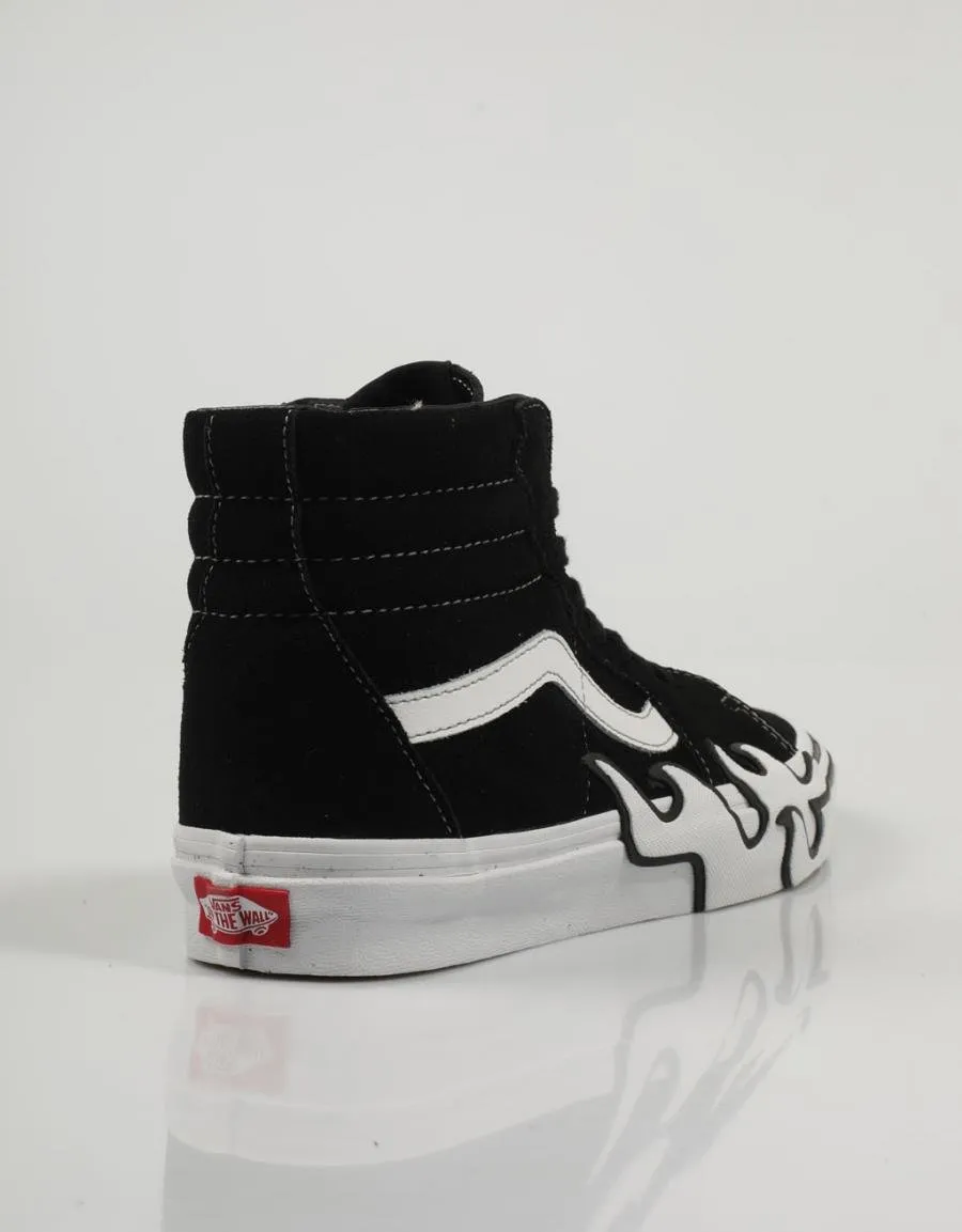  zapatillas VANS Sk8 Hi Flame en Negro 82024