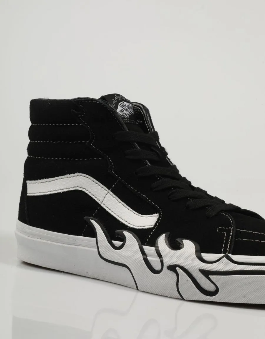  zapatillas VANS Sk8 Hi Flame en Negro 82024
