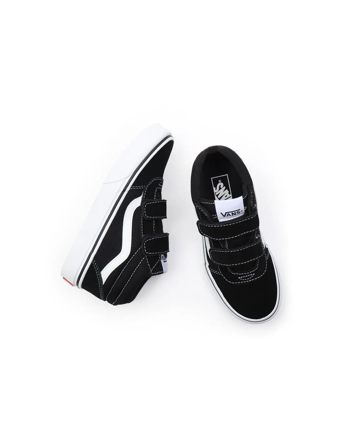 Zapatillas Vans Ward Mid V YT Suede Canvas Black