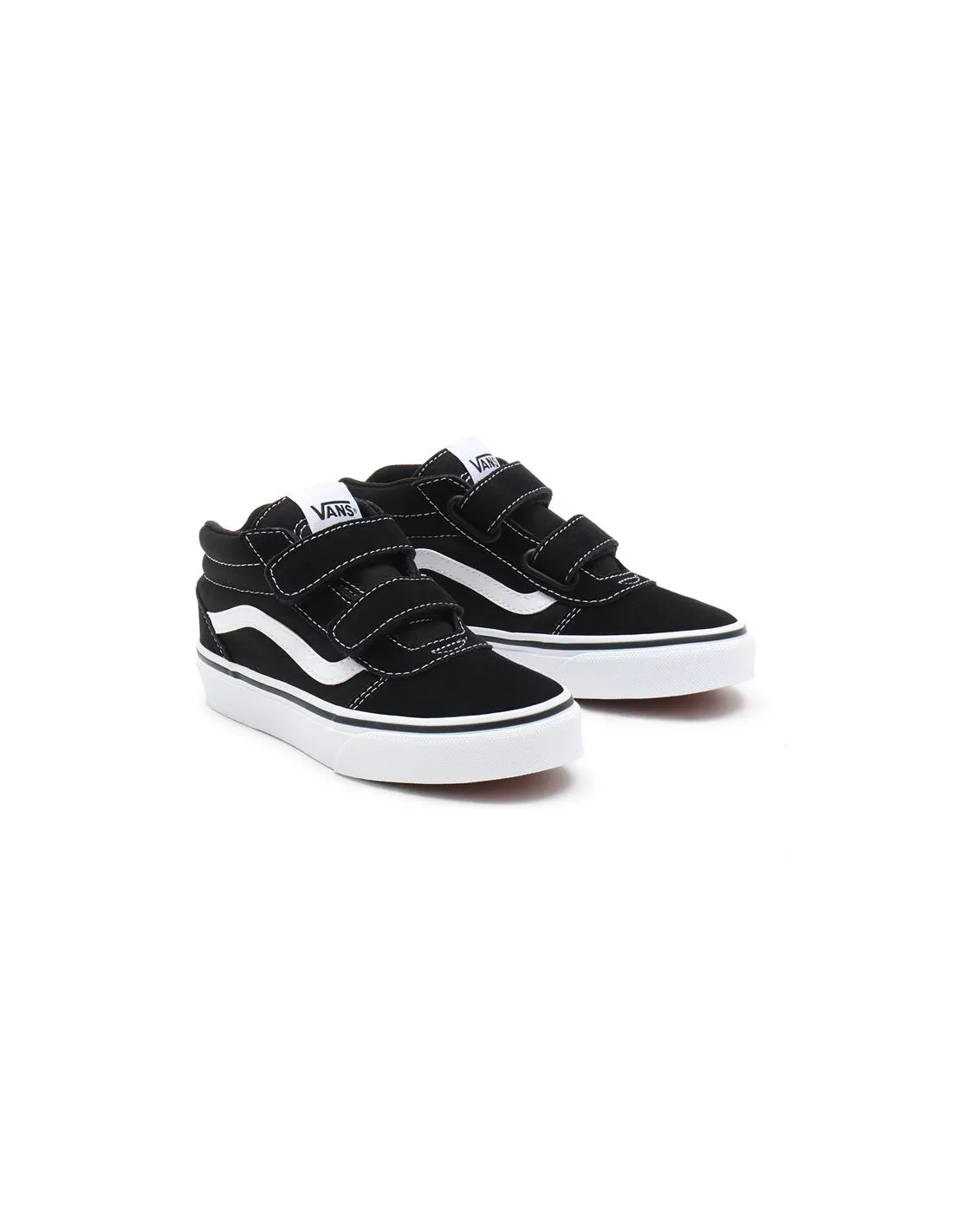 Zapatillas Vans Ward Mid V YT Suede Canvas Black