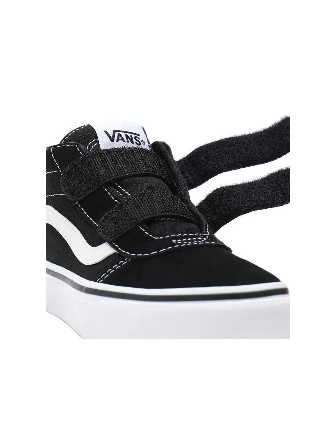 Zapatillas Vans Ward Mid V YT Suede Canvas Black