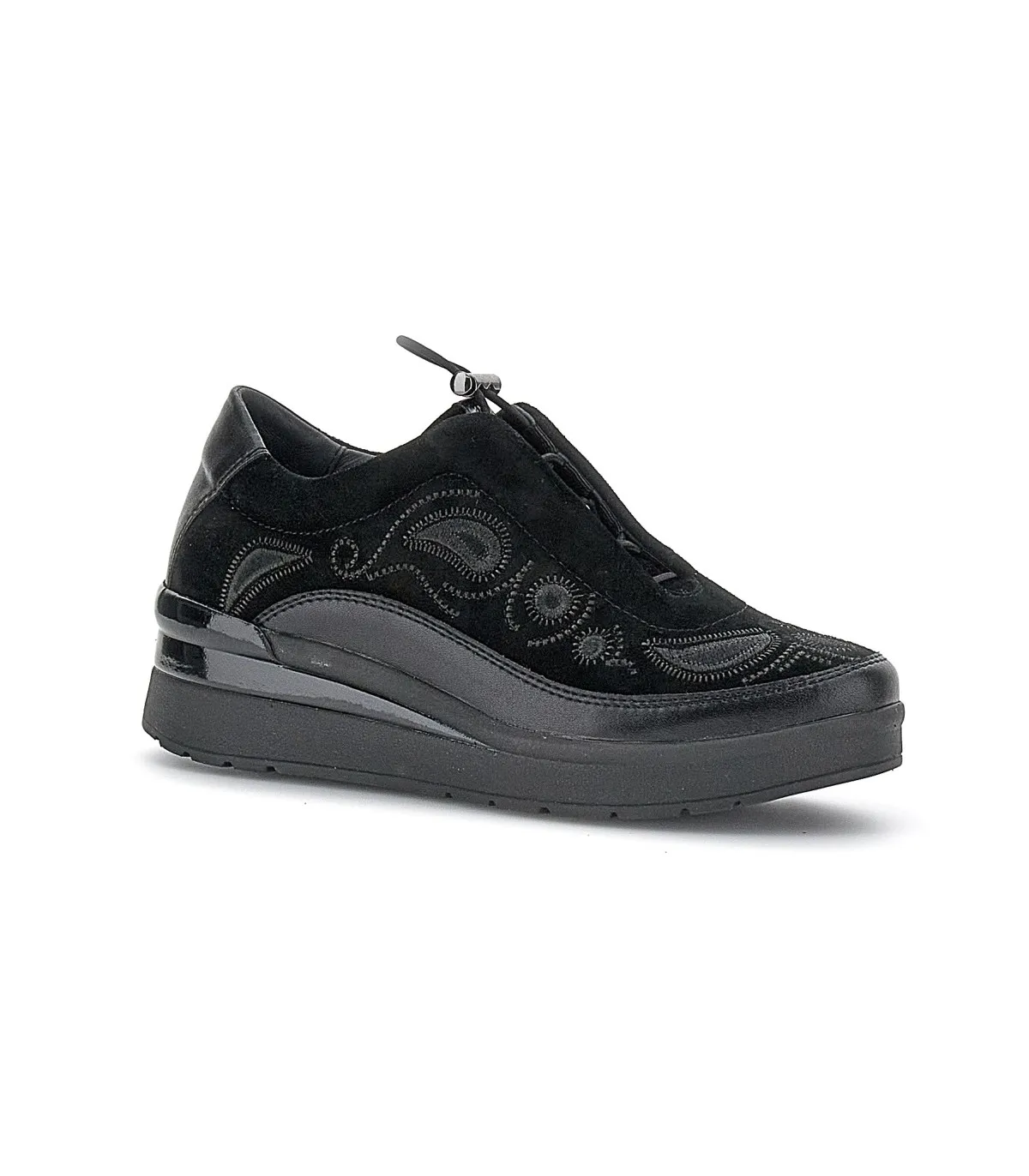 Zapato de confort en negro para mujer