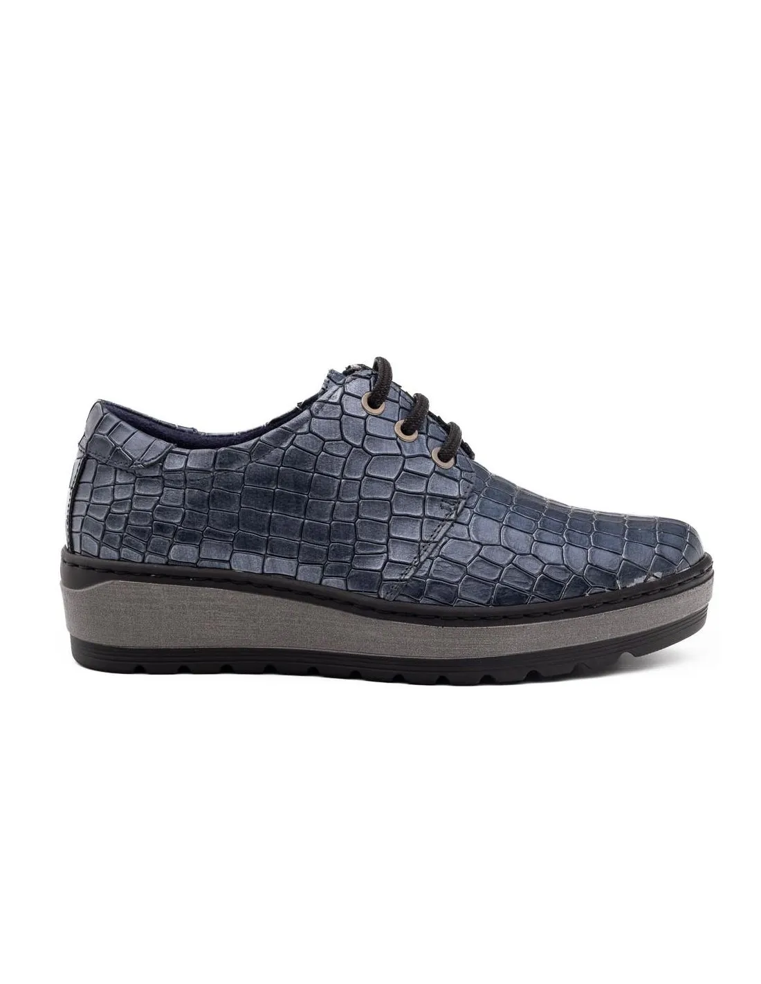 ZAPATO DE CORDONES MUJER NOTTON 1851 AZUL