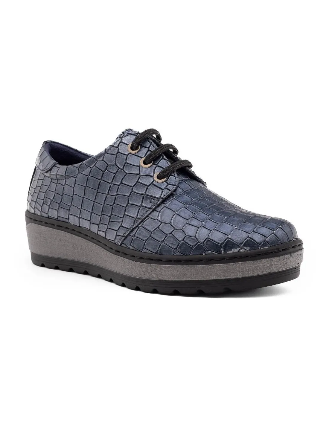 ZAPATO DE CORDONES MUJER NOTTON 1851 AZUL
