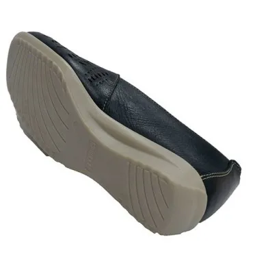 Zapato descanso mujer cerrado calado 48 Hours en azul marino