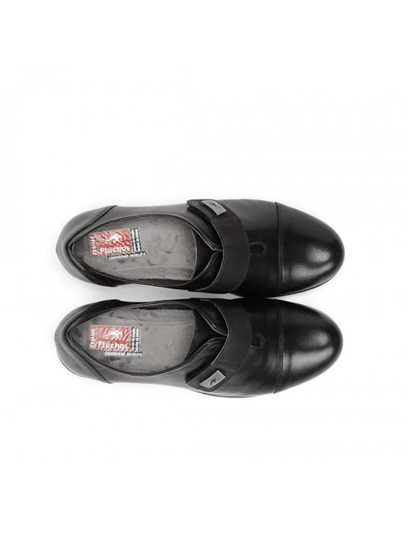 Zapato Fluchos Velcro 1071 Sugar Negro