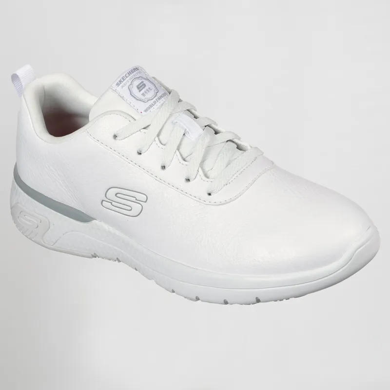 ZAPATO LABORAL CASUAL BLANCO DE MUJER MARSING GMINA  SKECHERS