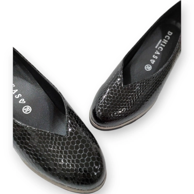 Zapato mujer cuña D’chicas 3706negro
