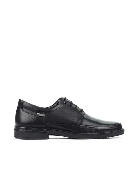 zapato pikolinos cordones bermeo m0m negro para hombre