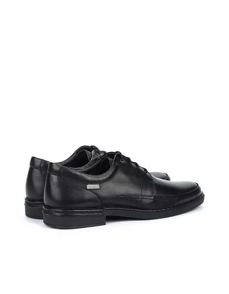 zapato pikolinos cordones bermeo m0m negro para hombre