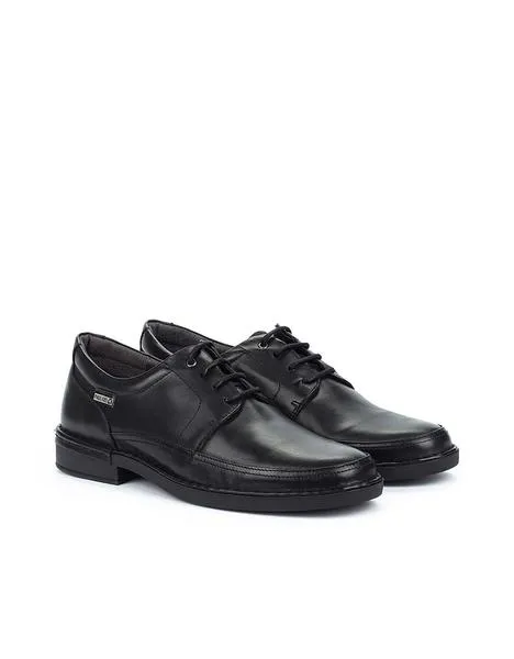 zapato pikolinos cordones bermeo m0m negro para hombre
