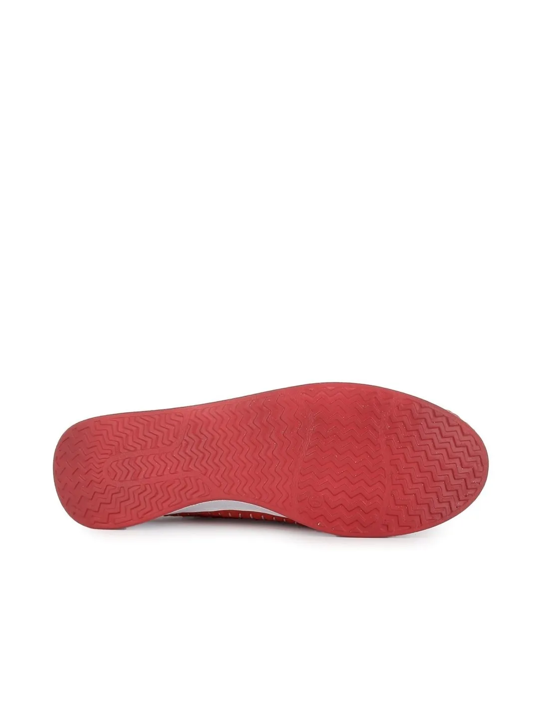 Zapato rojo plano cordones con calados mujer  Erase
