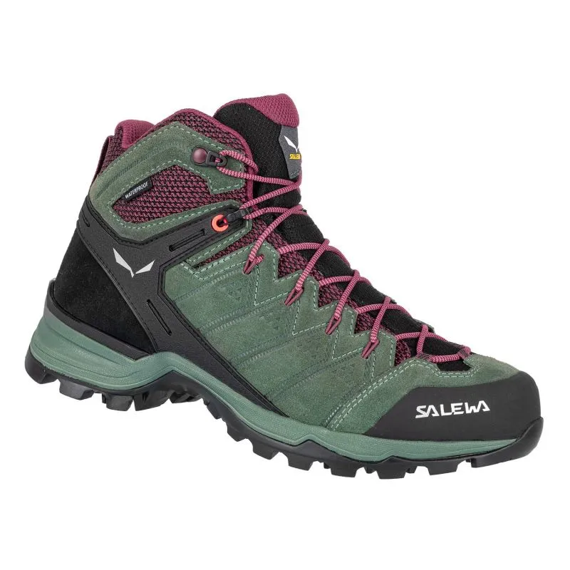Zapatos de senderismo Salewa WS ALP MATE MID WP (Duck Green/rhododendon) mujer