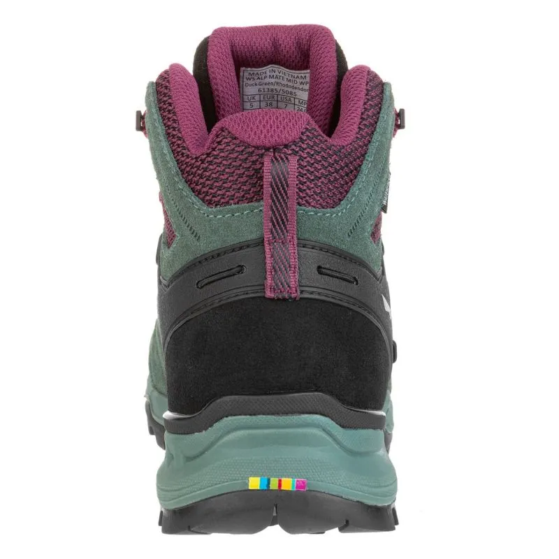 Zapatos de senderismo Salewa WS ALP MATE MID WP (Duck Green/rhododendon) mujer