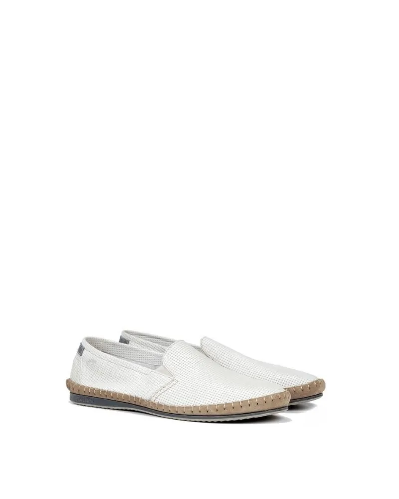  Zapatos Mocasines Hombre Blanco 8674