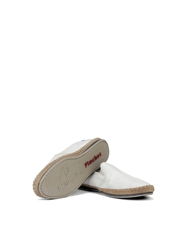  Zapatos Mocasines Hombre Blanco 8674