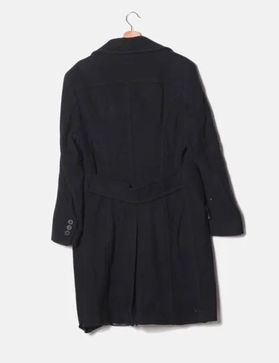 Zara Abrigo azul básico