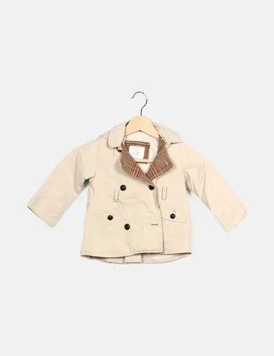 Zara Abrigo beige básico