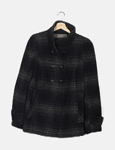Zara Abrigo bicolor combinado