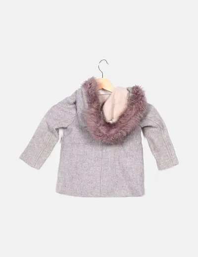 Zara Abrigo gris básico