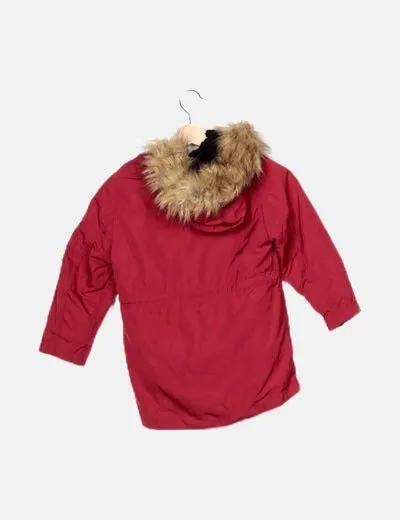 Zara Abrigo rojo básico