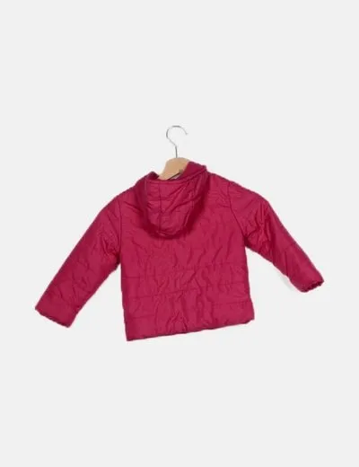 ZY Abrigo rosa capucha